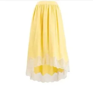 スカート ZADIG & VOLTAIRE Woman Skirt Yellow Cream WWSK00379 MASTIC June Skirt skirt beige women | Zadig&Voltaire